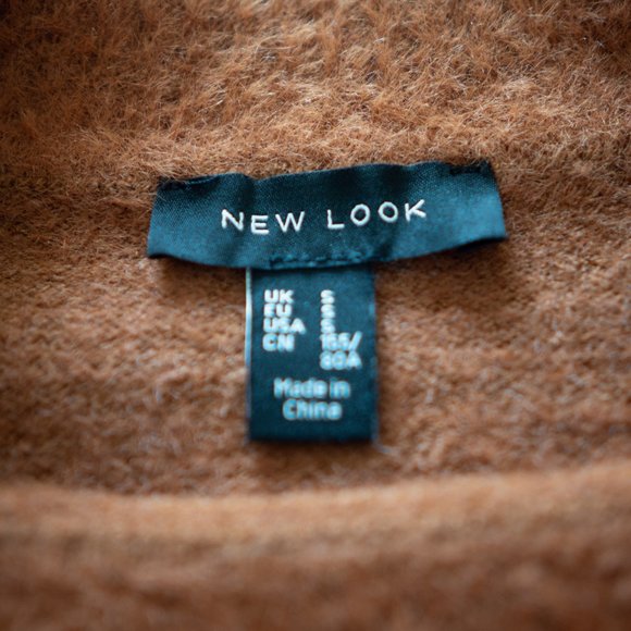 New Look Orange and White‎ Striped Cozy Sweater - Picture 2 of 4